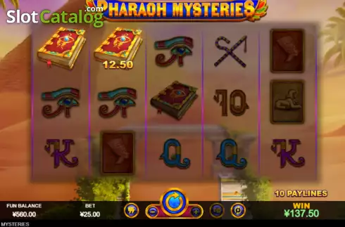 Скрин5. Pharaoh Mysteries слот