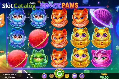 Скрин2. Space Paws слот