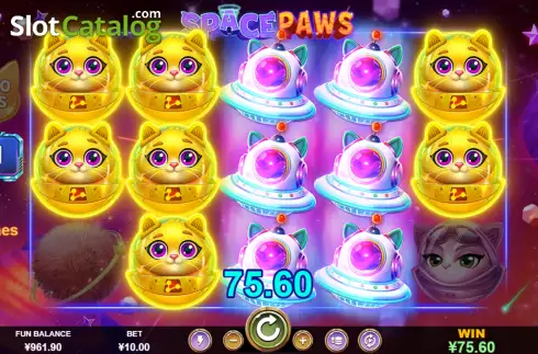 Скрин9. Space Paws слот