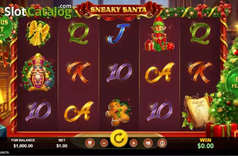Скрин2. Sneaky Santa слот