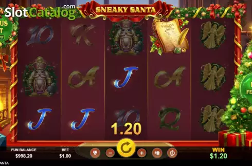 Скрин3. Sneaky Santa слот