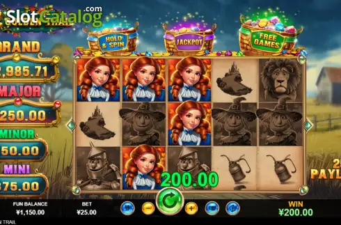 Скрин3. Oz Golden Trail слот