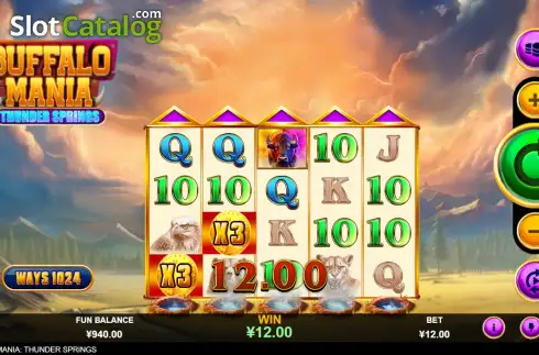 Скрин3. Buffalo Mania: Thunder Springs слот