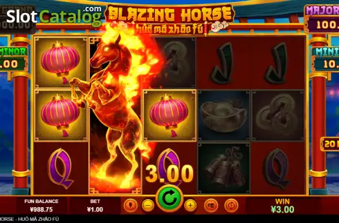 Скрин3. Blazing Horses слот