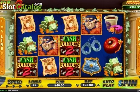 Скрин3. Cash Bandits 2 слот