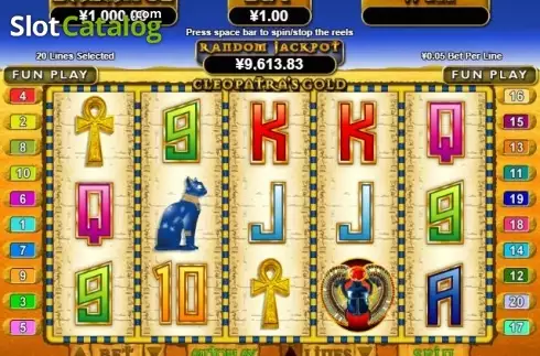 Скрин2. Cleopatras Gold (RTG) слот