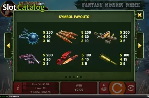 Скрин5. Fantasy Mission Force слот