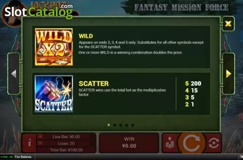 Скрин6. Fantasy Mission Force слот