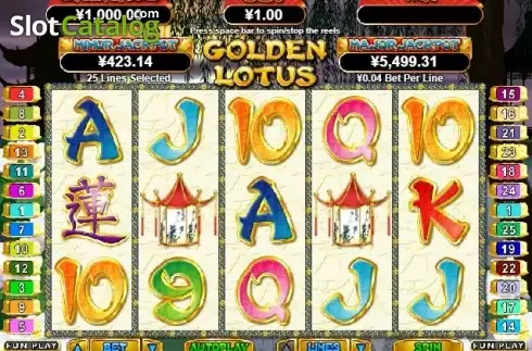 Скрин2. Golden Lotus (RTG) слот
