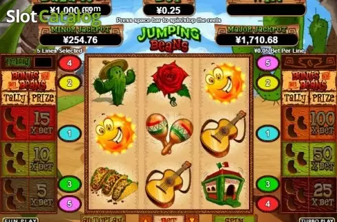 Скрин2. Jumping Beans слот