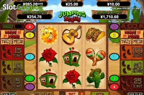 Скрин3. Jumping Beans слот