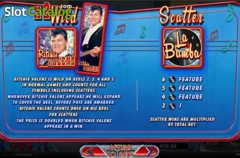 Скрин4. Ritchie Valens LA Bamba слот
