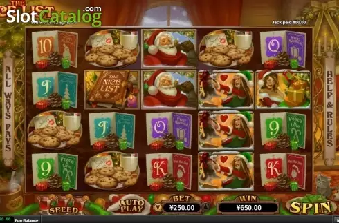 Скрин3. The Nice List слот