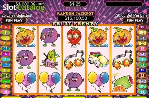 Скрин2. Fruit Frenzy слот