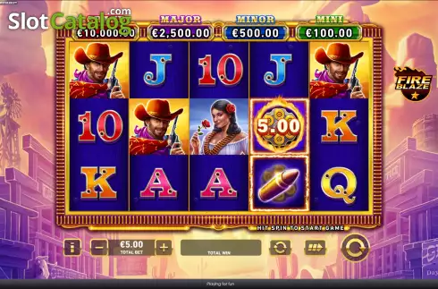 Скрин2. Mega Fire Blaze Wild Pistolero слот