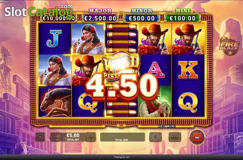 Скрин3. Mega Fire Blaze Wild Pistolero слот