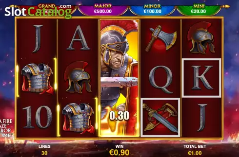 Скрин4. Emperor Of Rome Mega Fire Blaze слот
