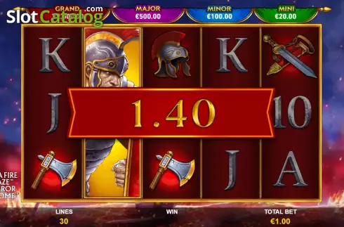 Скрин5. Emperor Of Rome Mega Fire Blaze слот