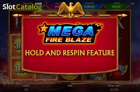 Скрин7. Emperor Of Rome Mega Fire Blaze слот