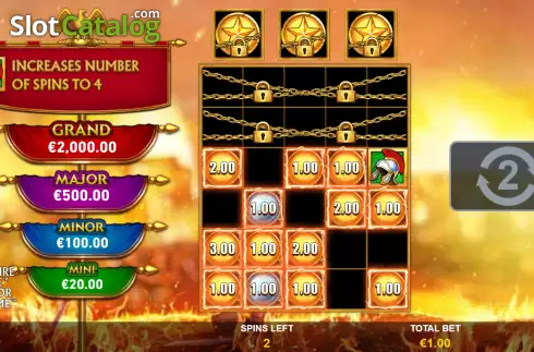 Скрин9. Emperor Of Rome Mega Fire Blaze слот