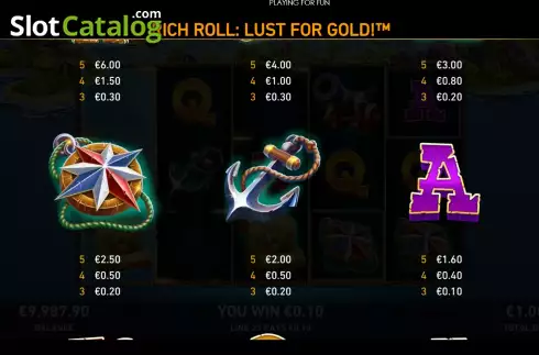 Скрин7. Rich Roll: Lust For Gold! слот