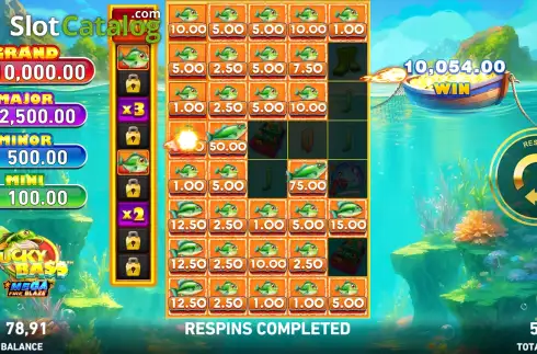 Скрин3. Mega Fire Blaze: Lucky Bass слот