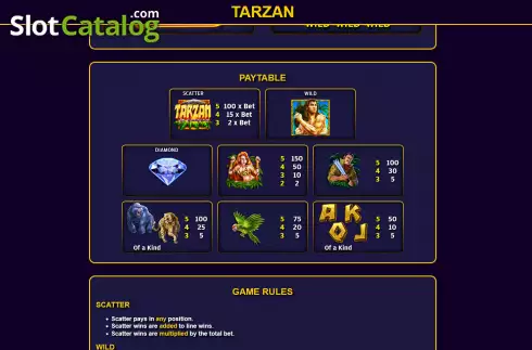 Скрин6. Tarzan (Ready Play Gaming) слот