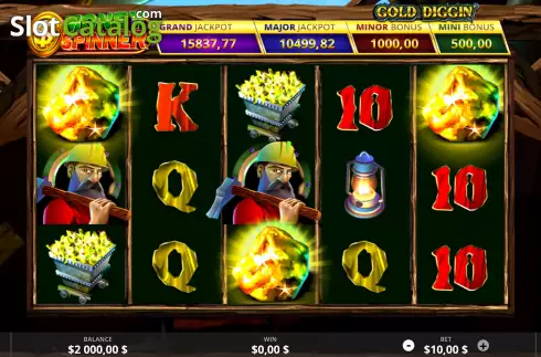 Скрин2. Gold Diggin слот