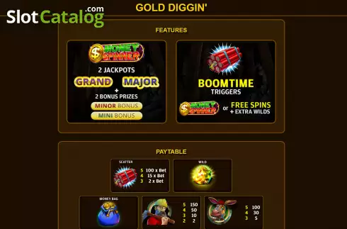 Скрин5. Gold Diggin слот
