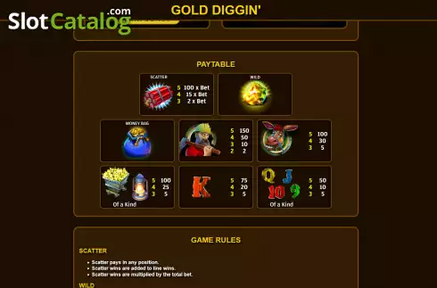Скрин6. Gold Diggin слот