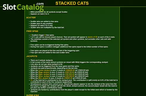 Скрин7. Stacked Cats слот