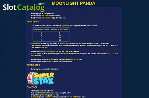 Скрин8. Moonlight Panda слот