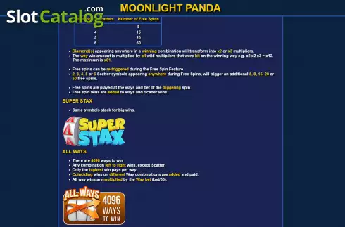 Скрин9. Moonlight Panda слот