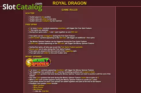 Скрин7. Royal Dragon (Ready Play Gaming) слот