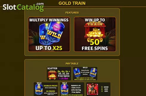 Скрин5. Gold Train (Ready Play Gaming) слот