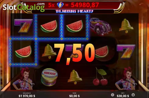 Скрин3. Thundering Hearts слот