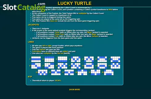 Скрин8. Lucky Turtle (Ready Play Gaming) слот