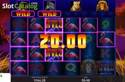 Скрин3. Wild Lion with Reel Bingo слот