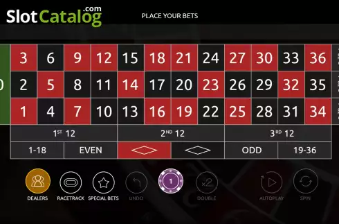 Скрин2. Dealers Club Roulette слот