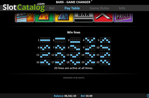 Скрин9. Bar-X Game Changer слот