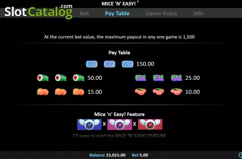 Скрин7. Mice 'n' Easy! слот