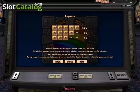 Скрин5. Cashing Rainbows слот