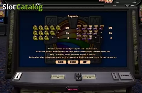 Скрин7. Cashing Rainbows слот