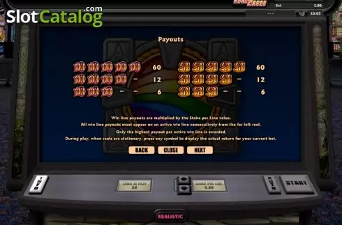Скрин8. Cashing Rainbows слот