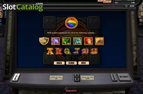 Скрин9. Cashing Rainbows слот