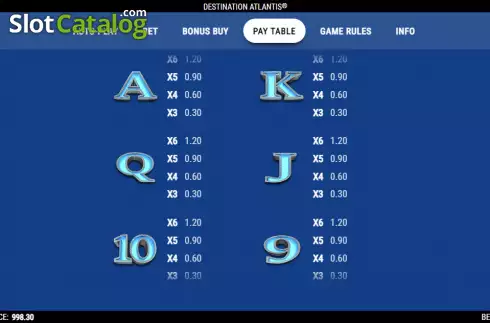 Скрин7. Destination Atlantis слот