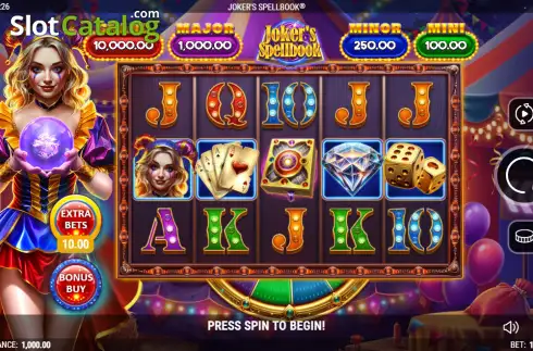 Скрин2. Joker’s Spellbook слот