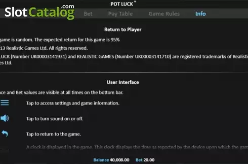 Скрин7. Pot Luck Pull Tab слот