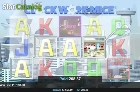 Скрин4. Clockwork Mice слот