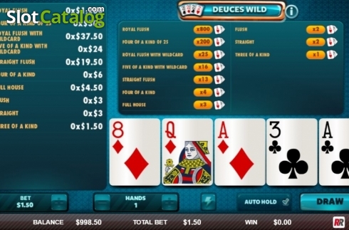 Скрин3. Deuces Wild (Red Rake) слот